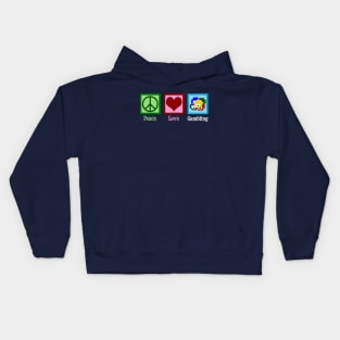 Peace Love Gambling Kids Hoodie